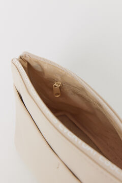 Womensecret Neceser pequeño rubber beige café