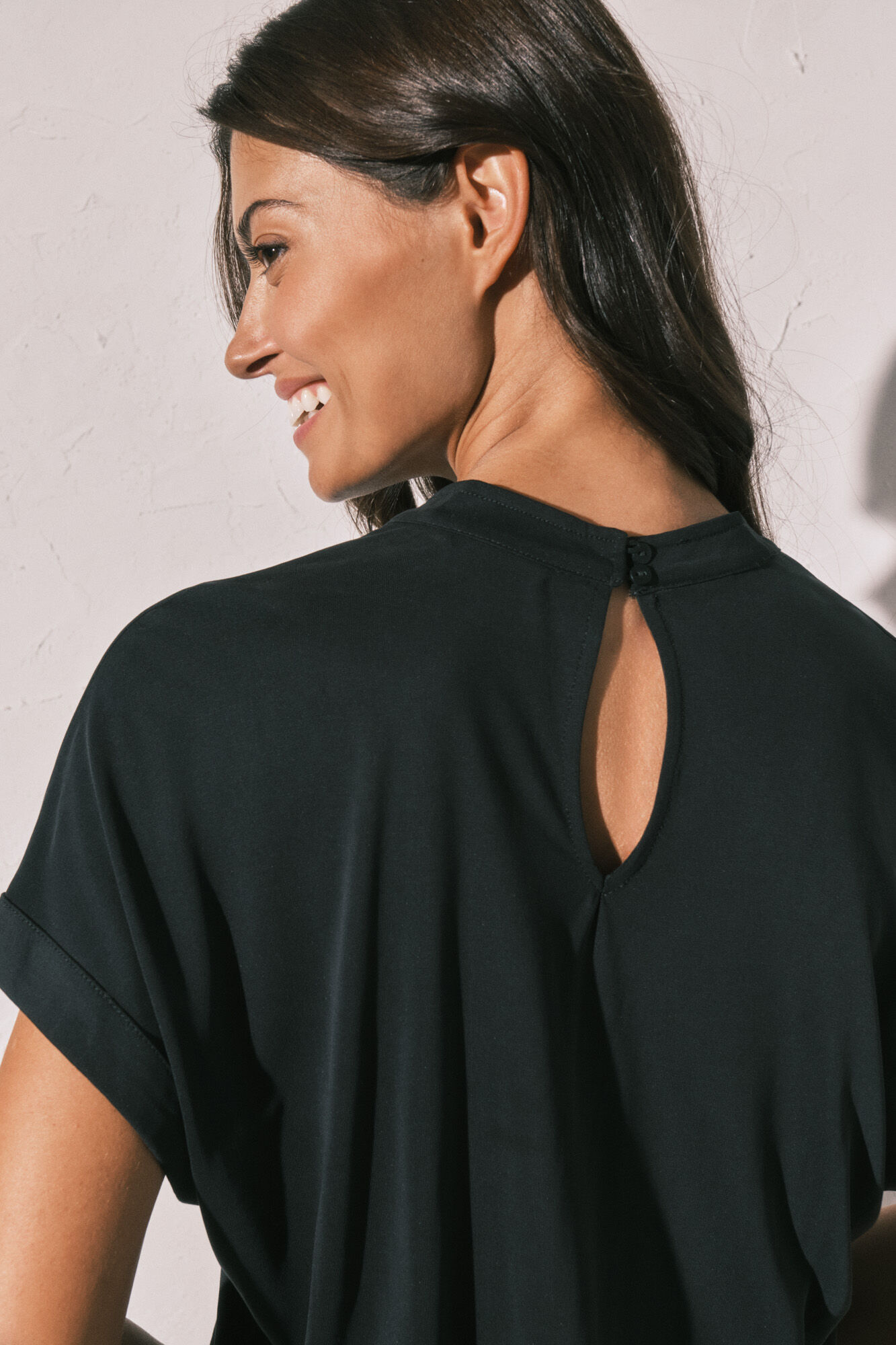 Women'secret Jumpsuit largo fluido negro negro