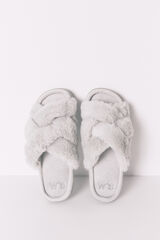 Women'secret Pantuflas con pelo verde  verde