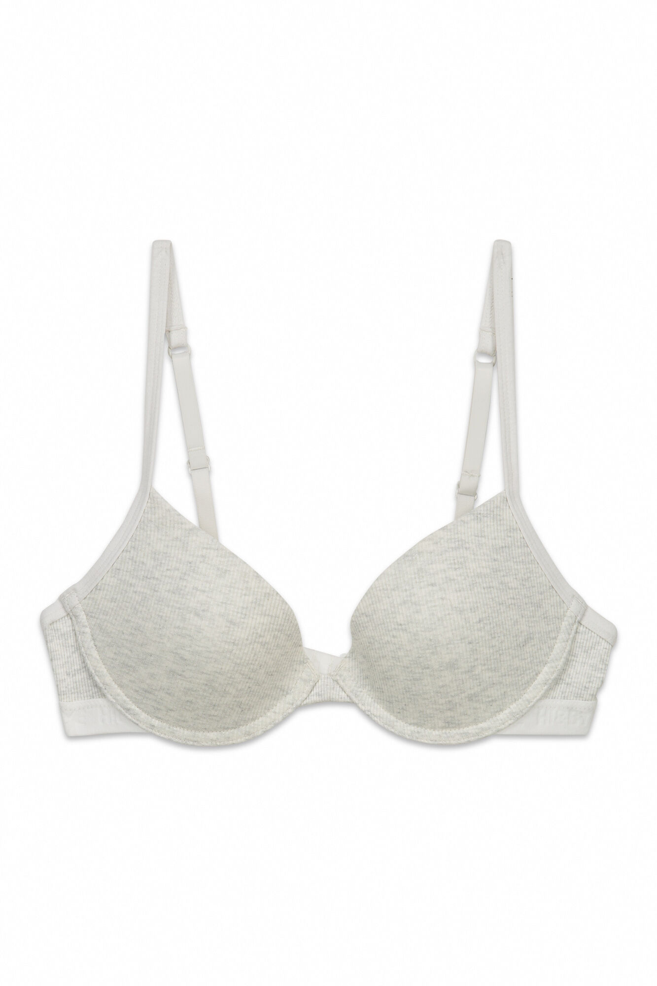 HI&BYE Brasier push up de algod&oacute;n gris gris