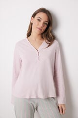 Womensecret Playera manga larga 100% algodón rosa rosa
