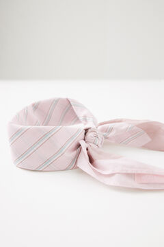 Womensecret Pañuelo para cuello rayas rosa estampado