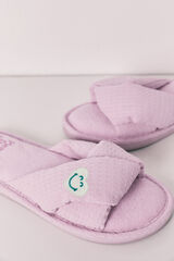 Women'secret Zapatillas de casa con nudo SmileyWorld&reg; morado/lila