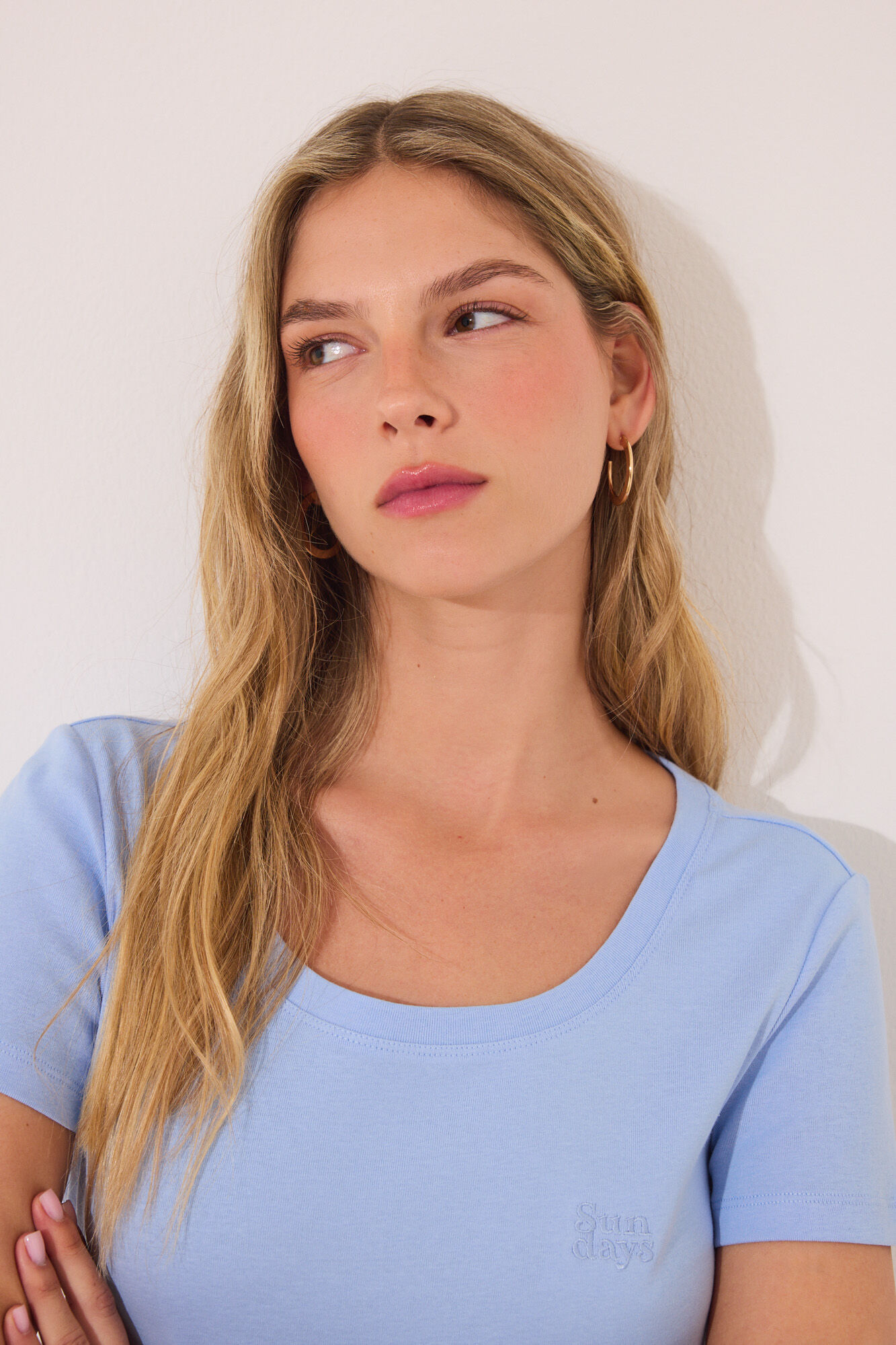 Women'secret Pijama corta de algod&oacute;n azul azul
