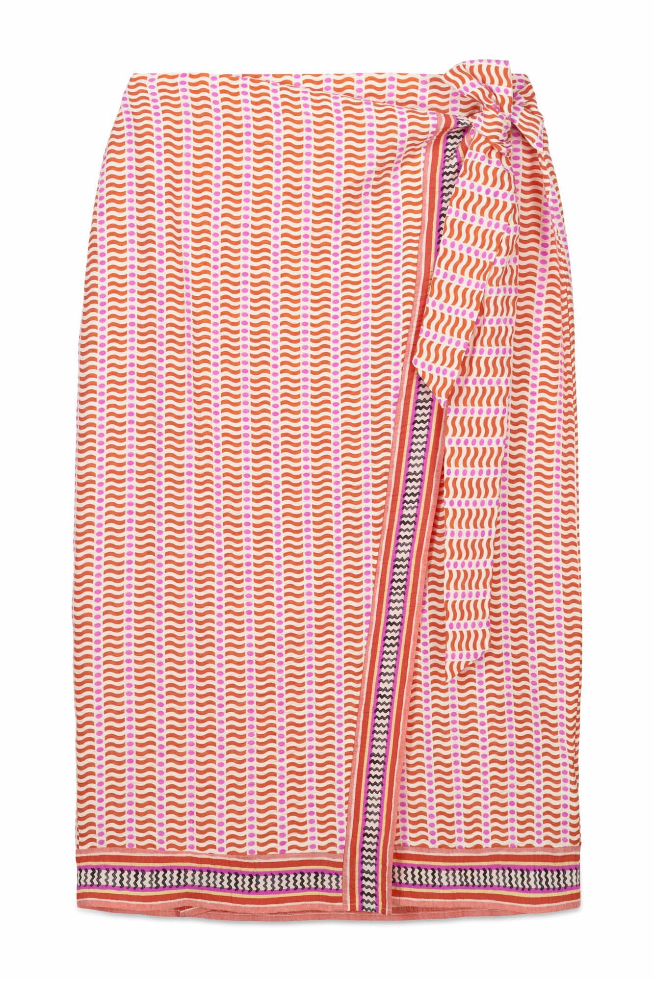 Women'secret Pareo midi con estampado geom&eacute;trico estampado