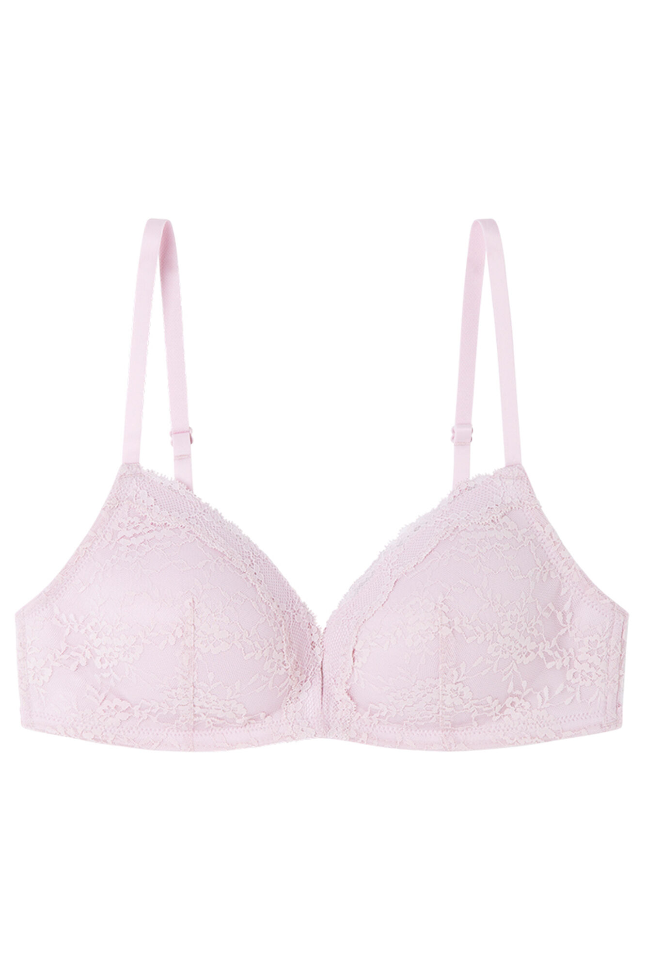 Women'secret Brasier triangular CHARMING de encaje rosa rosa