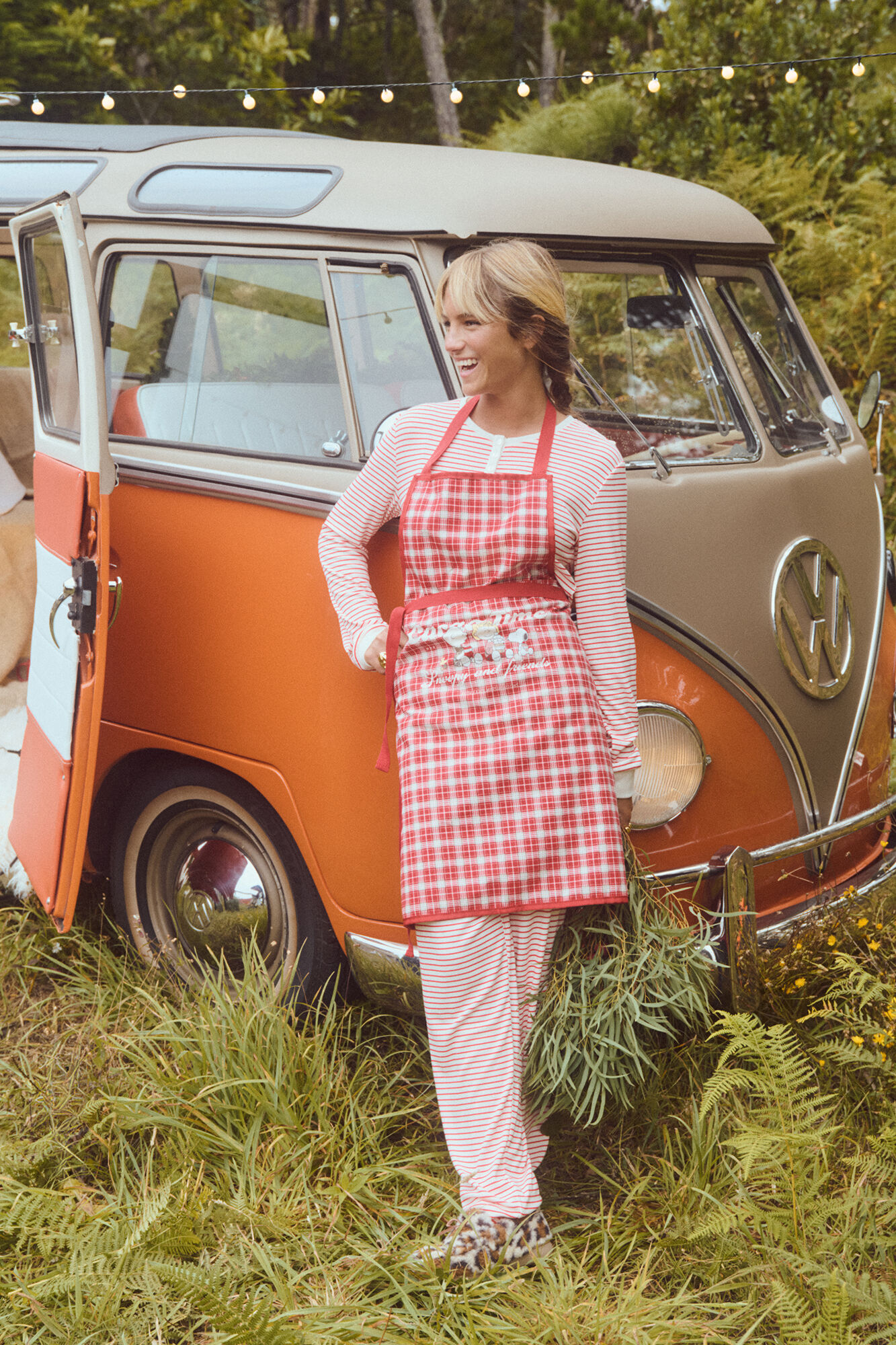 Women'secret Delantal a cuadros de Snoopy