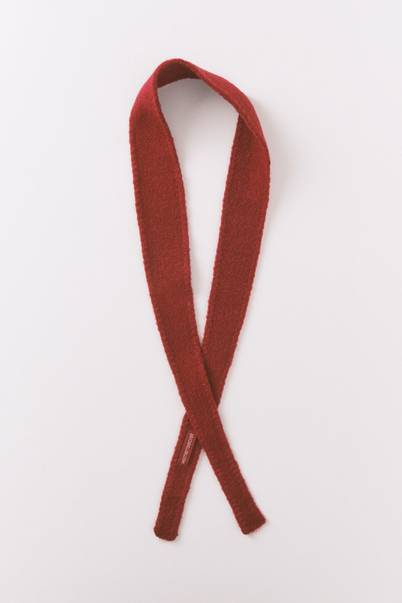 Women'secret Bufanda pa&ntilde;uelo de tricot roja rojo