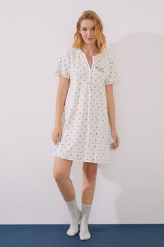 Womensecret Camisón 100% algodón estampado corazones estampado