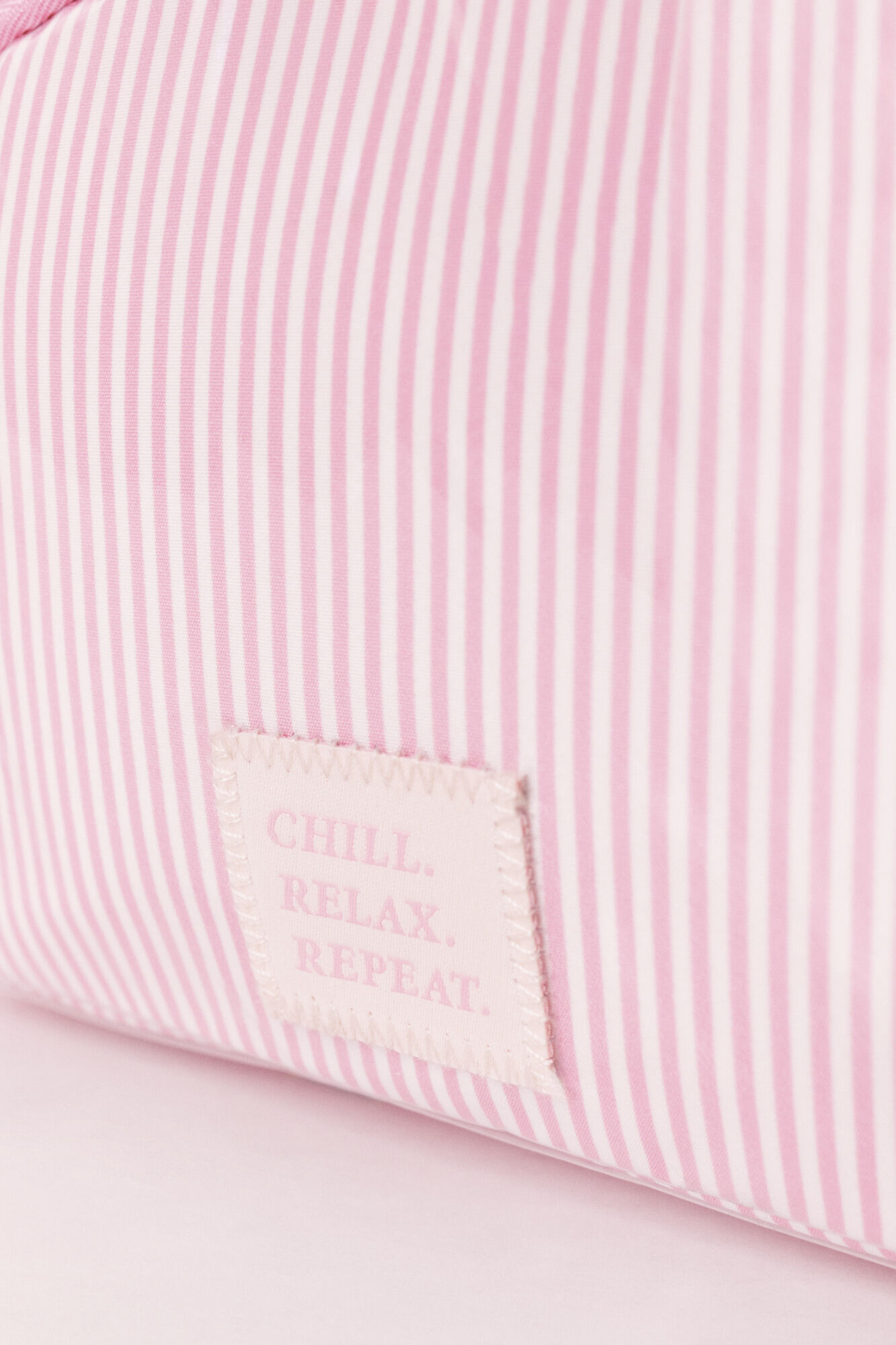 Women'secret Neceser acolchado a cuadros y rayas rosa rosa