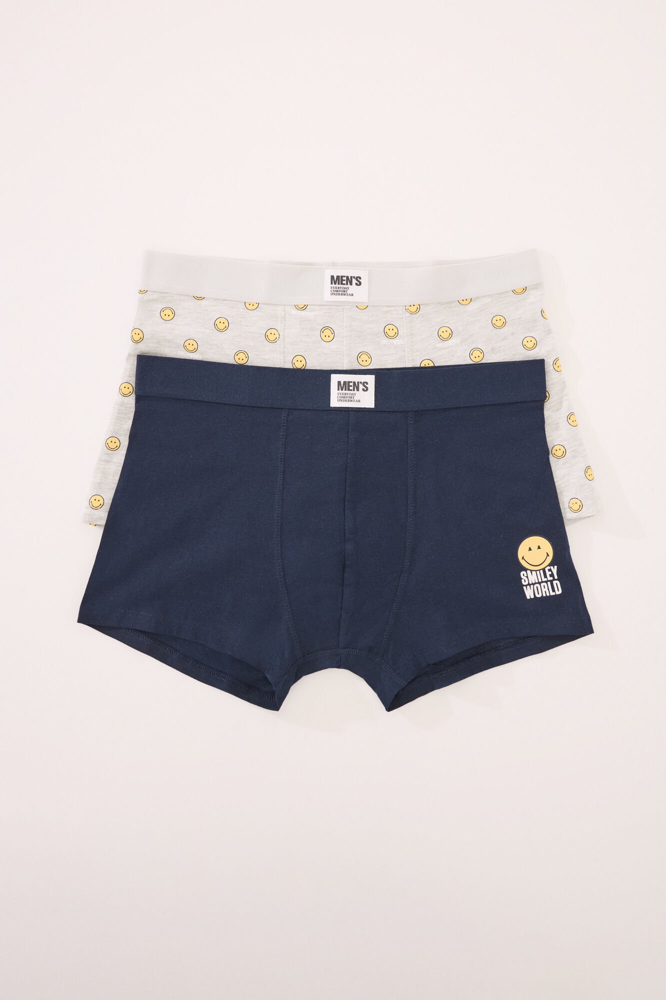 Women'secret Pack de 2 boxer de algod&oacute;n SmileyWorld&reg; azul