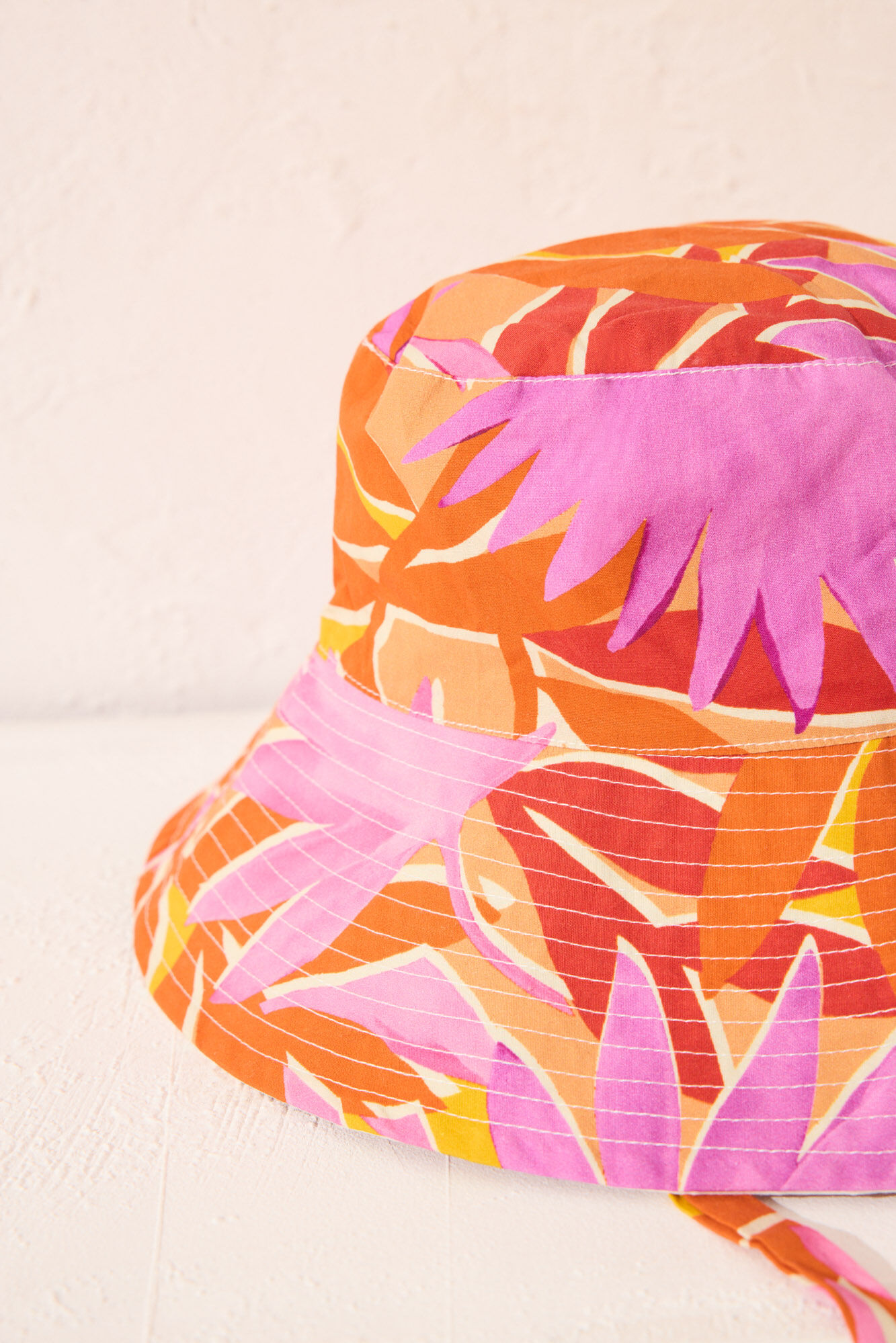 Women'secret Sombrero de algod&oacute;n con estampado reversible estampado