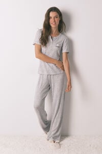 Women'secret Pijama larga de manga corta con estampado animal de Miffy