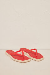 Womensecret Chanclas rojas 100% mojables rojo