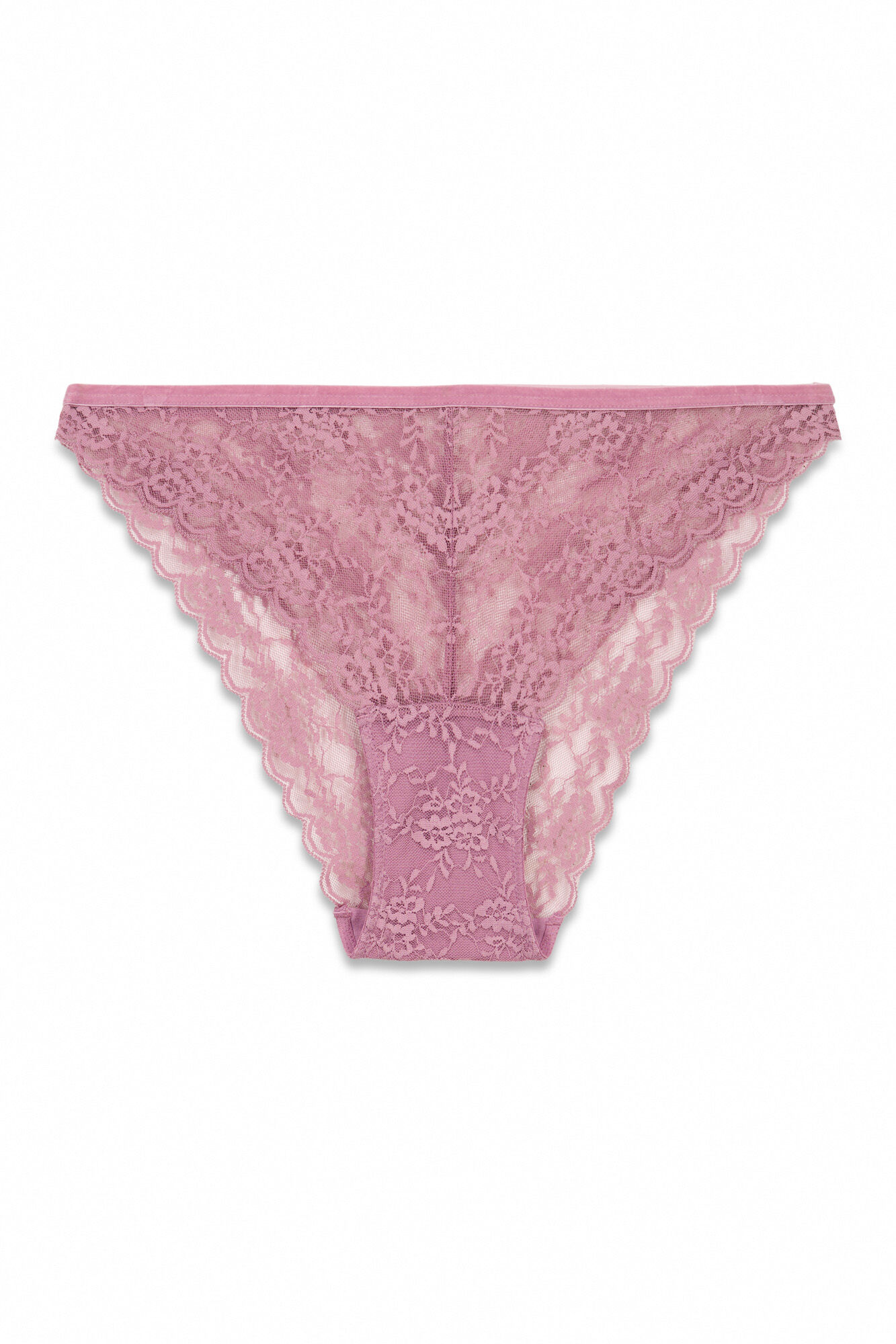 Women'secret Panty cl&aacute;sica de encaje rosa rosa
