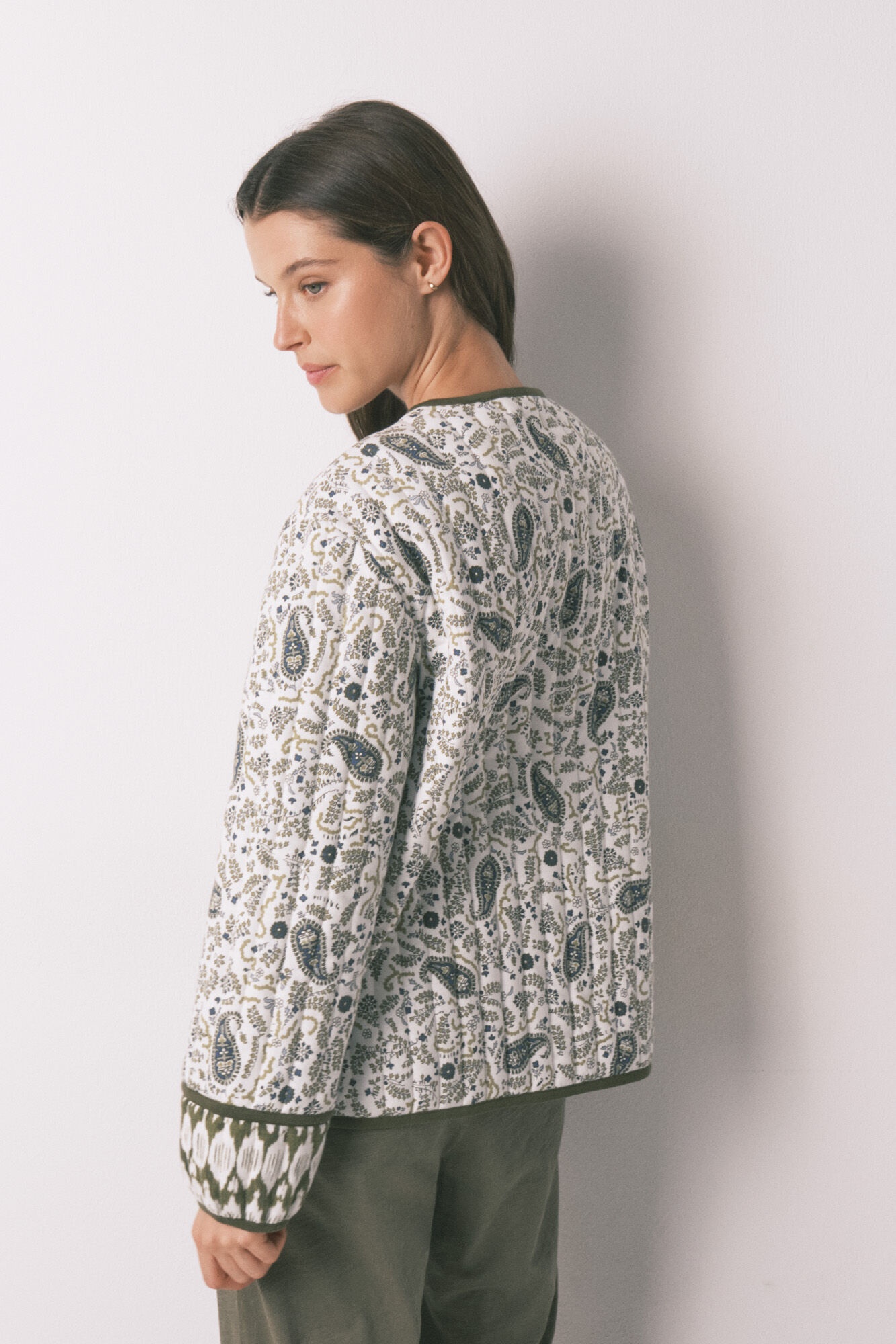 Women'secret Chamarra acolchada estampado Paisley estampado