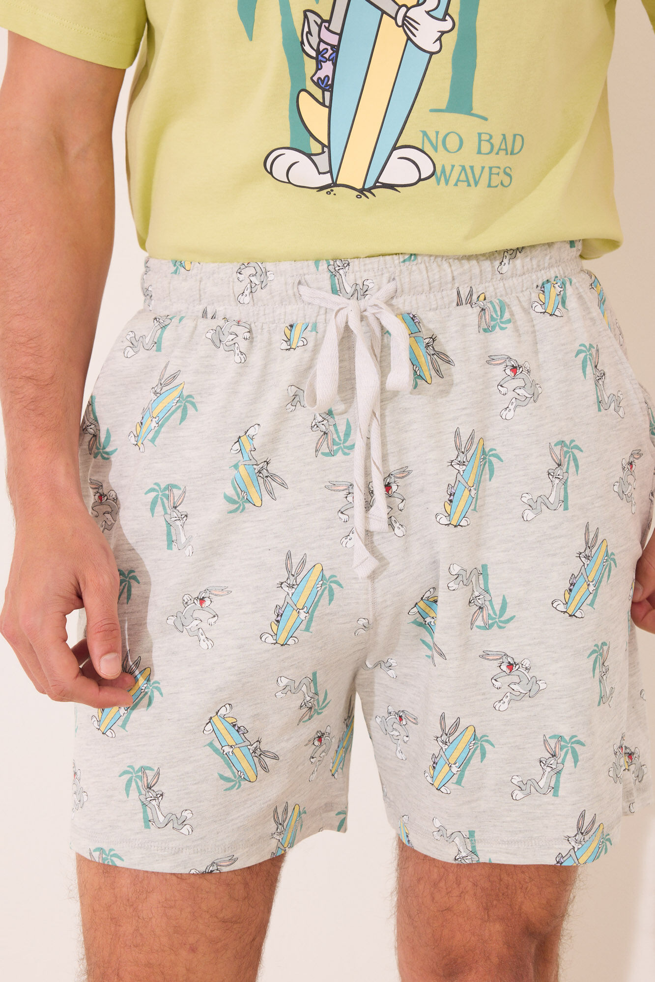 Women'secret Pijama verde de Bugs Bunny verde