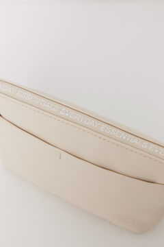 Womensecret Neceser pequeño rubber beige café