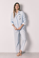 Women'secret Pijama camisera Hello Kitty de algod&oacute;n azul azul