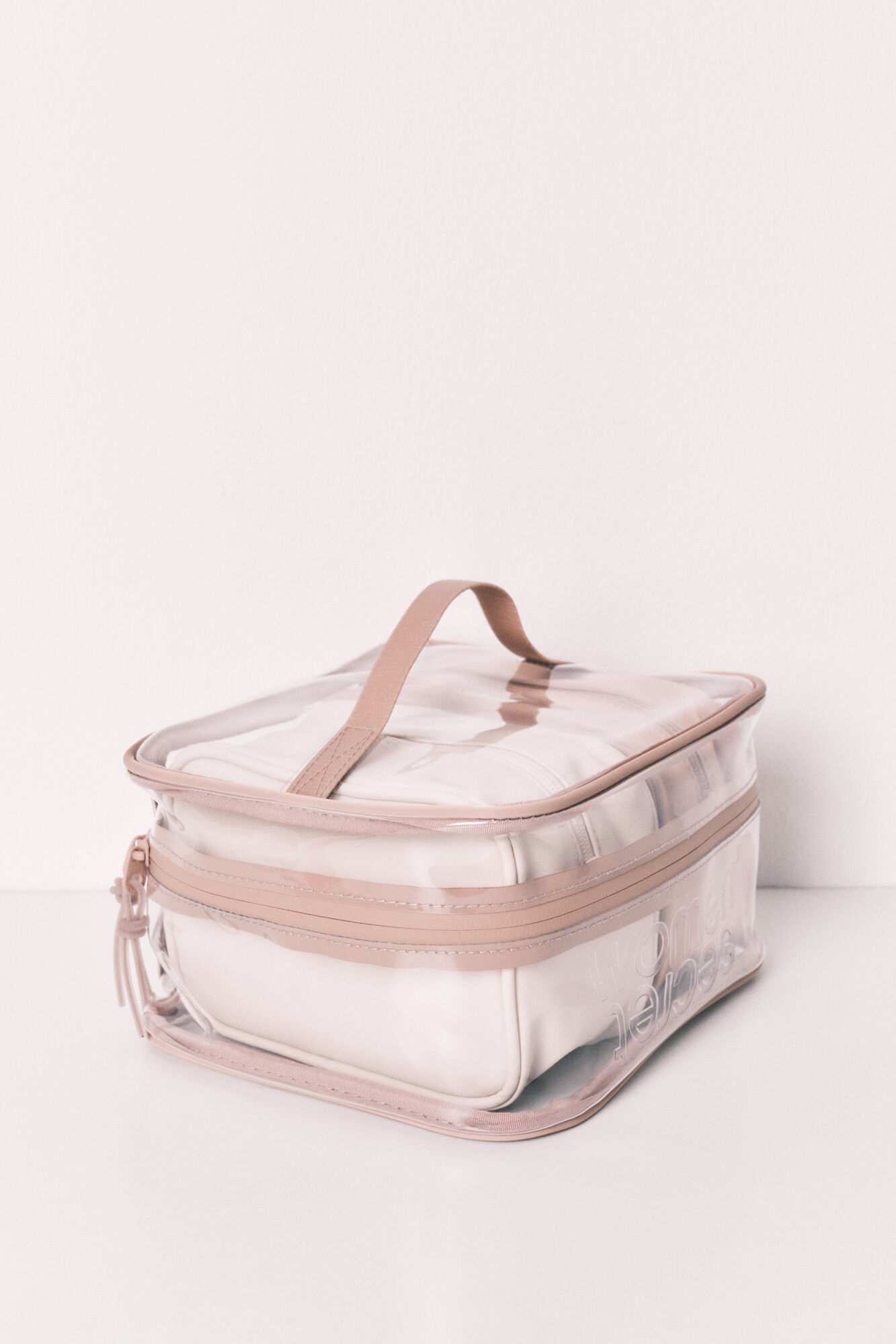 Women'secret Pack 3 neceseres de goma y cierre marfil