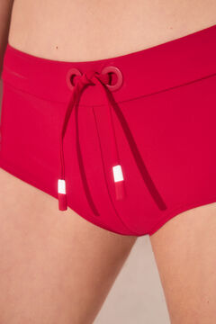 Womensecret Panty de bikini boxer roja rojo