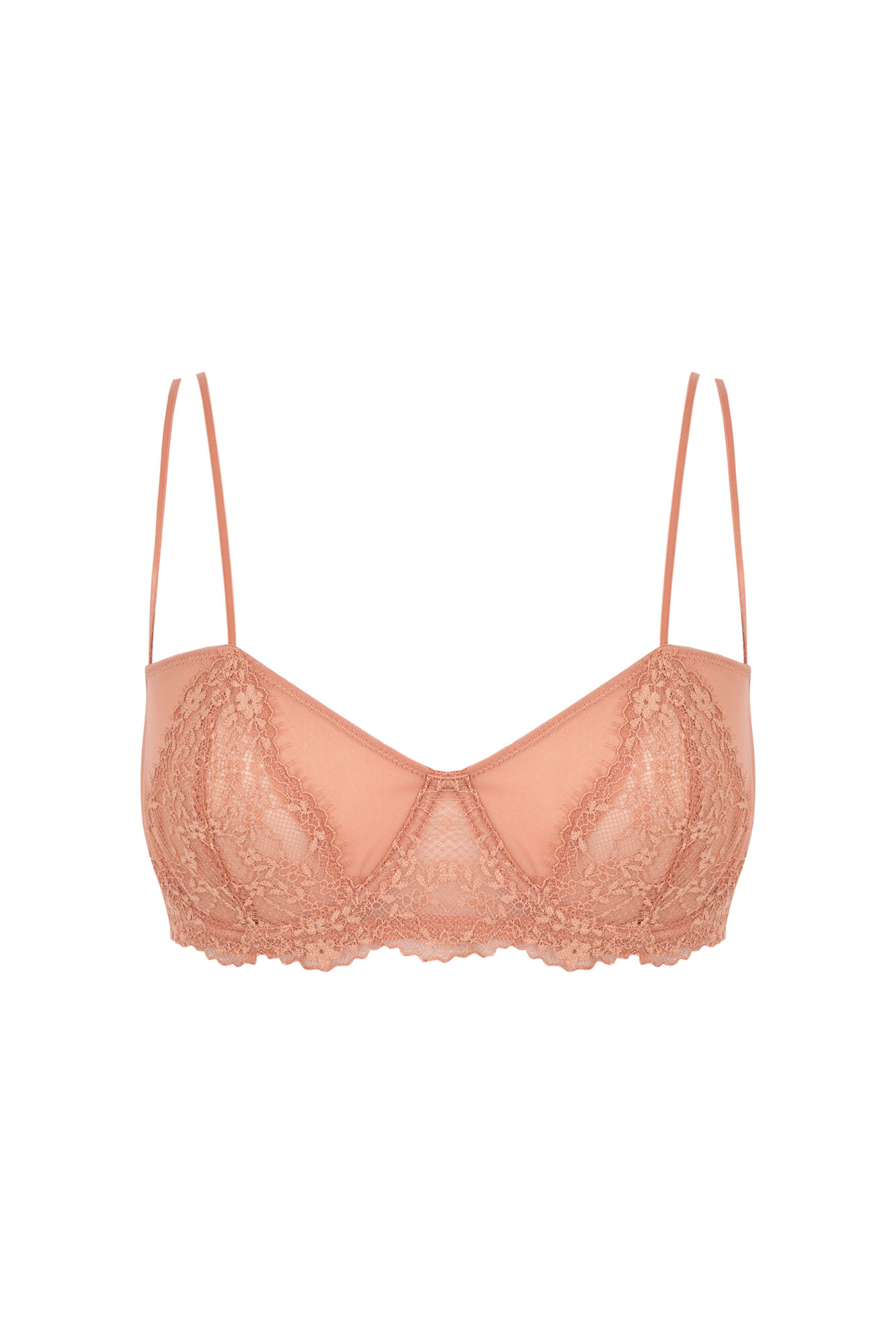 Women'secret PRETTY brasier balconette de encaje naranja naranja