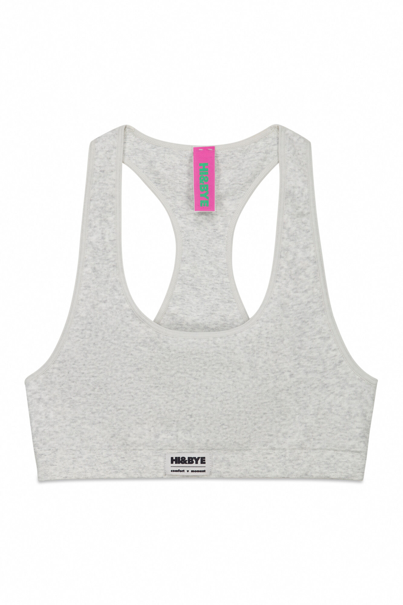HI&BYE Brasier deportivo sin costuras gris gris