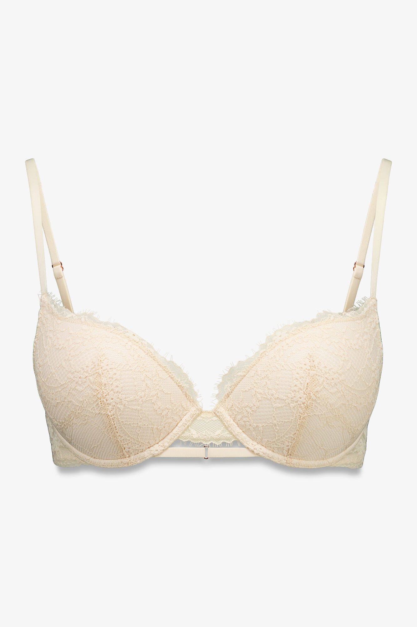 Women'secret GORGEOUS brasier push-up de encaje color piel caf&eacute;