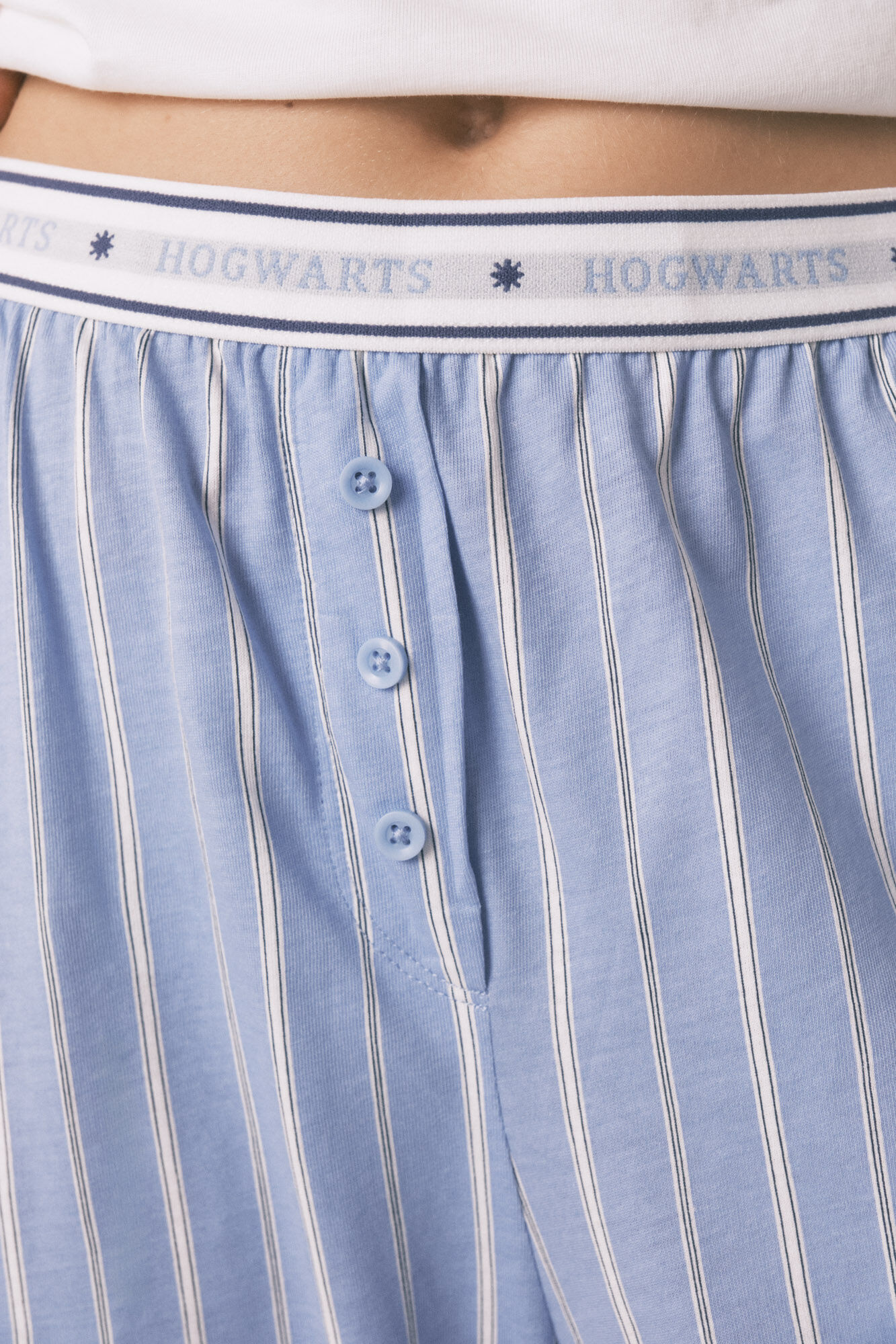 Women'secret Pijama larga de algod&oacute;n a rayas de Harry Potter