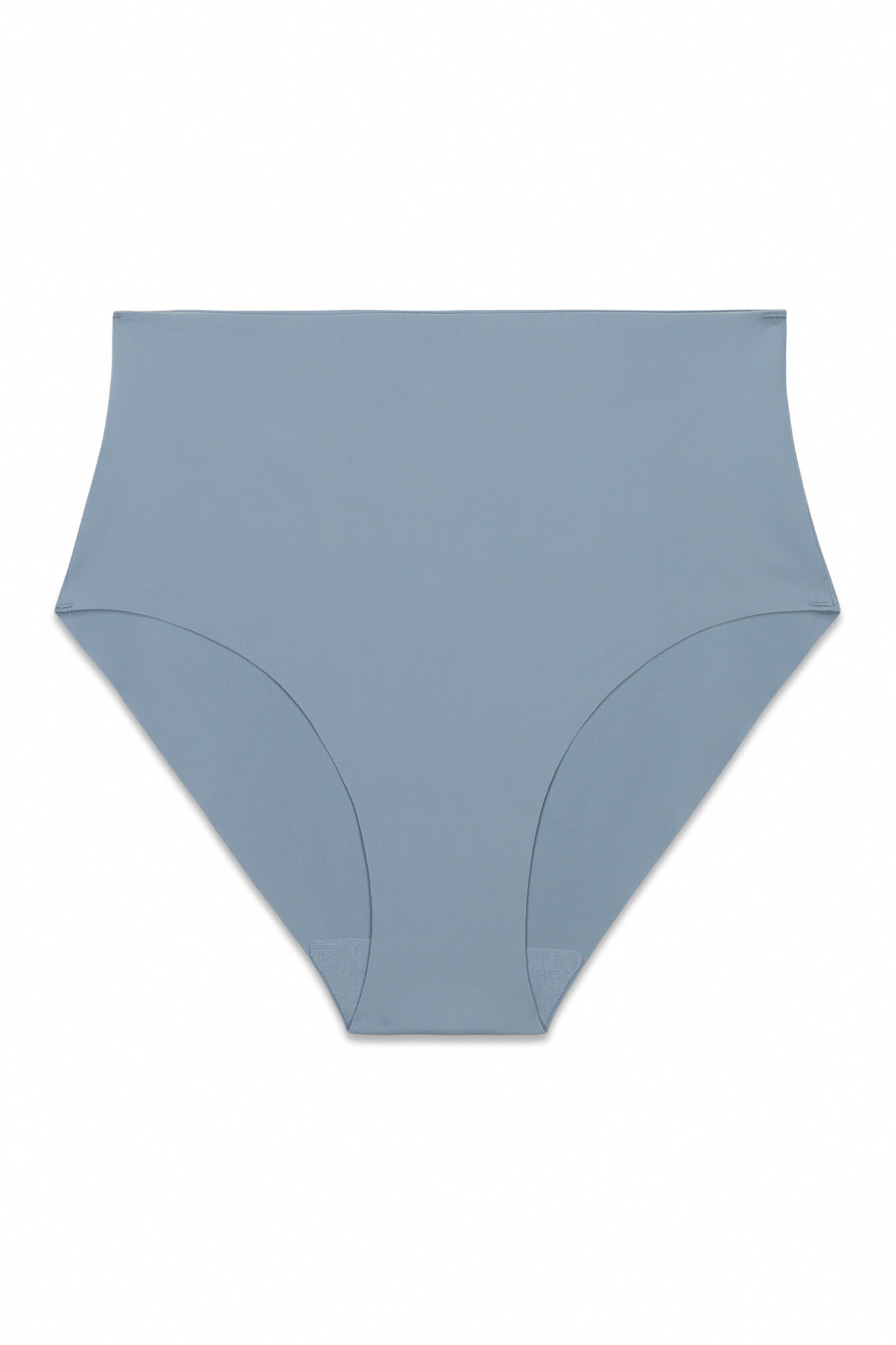 Women'secret Panty de tiro alto clean cut de microfibra azul azul