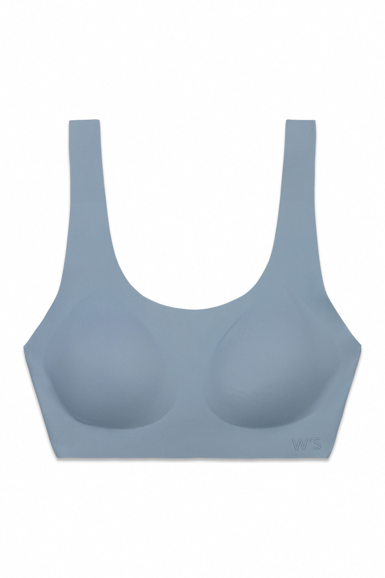 Women'secret Top liso clean cut de microfibra azul azul