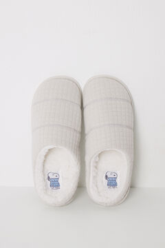 Womensecret Pantuflas para casa cerradas con relleno beige beige