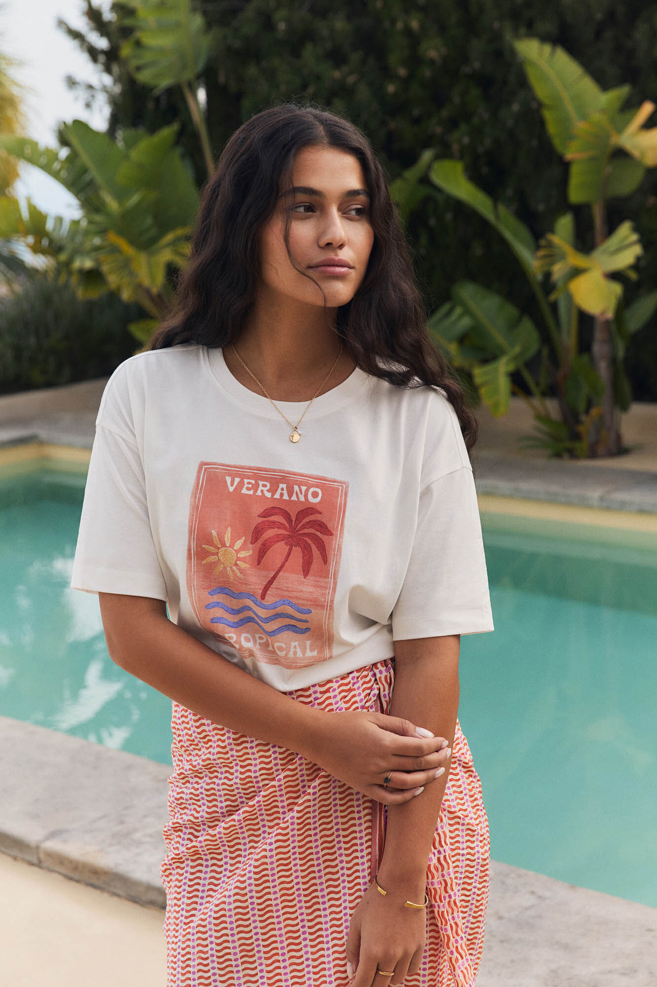 Women'secret Playera boxy 100% algod&oacute;n blanca