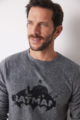 Womensecret Pijama larga hombre polar "Batman" gris