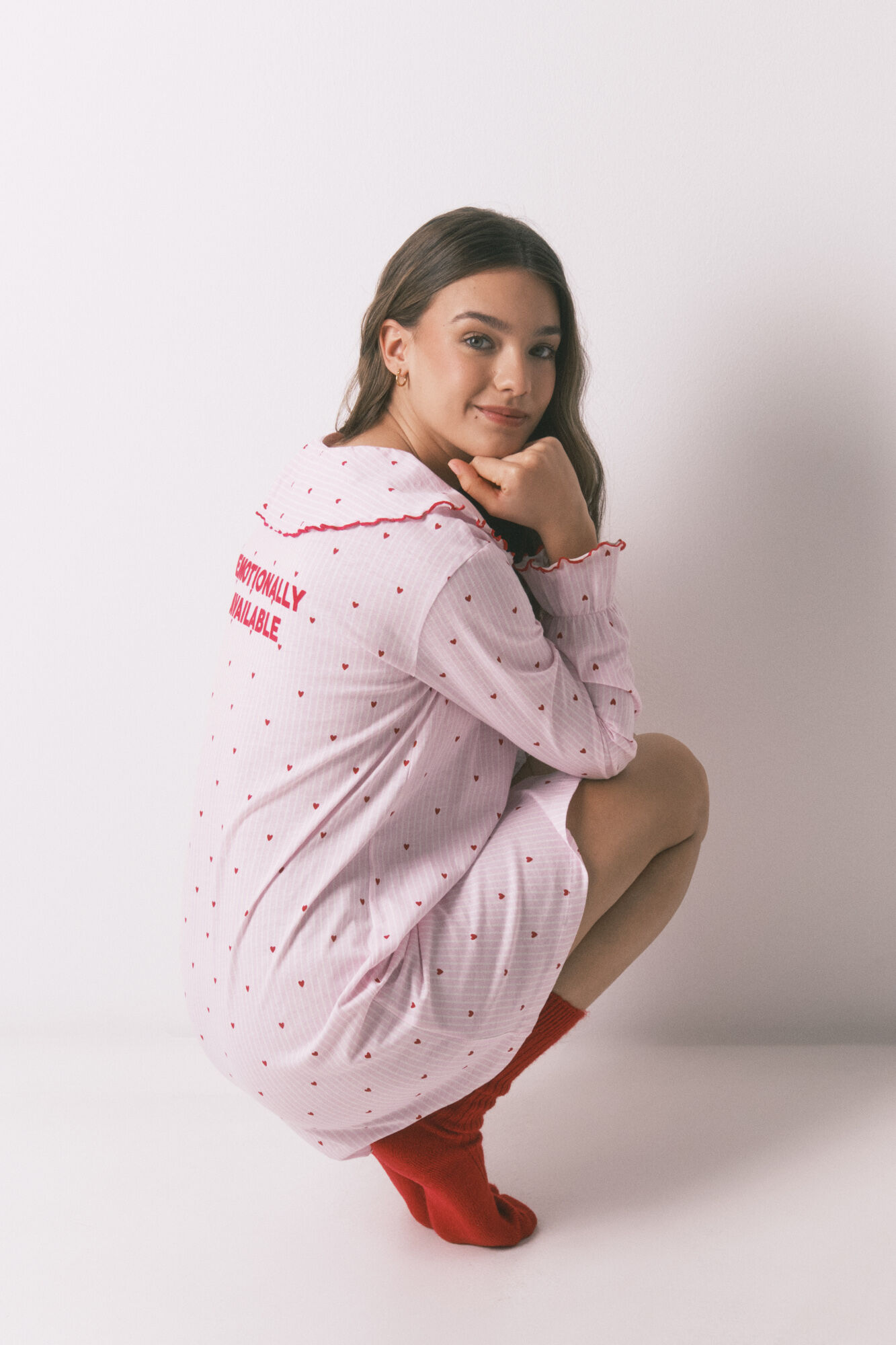 Women'secret Camis&oacute;n cuello bobo de algod&oacute;n rosa