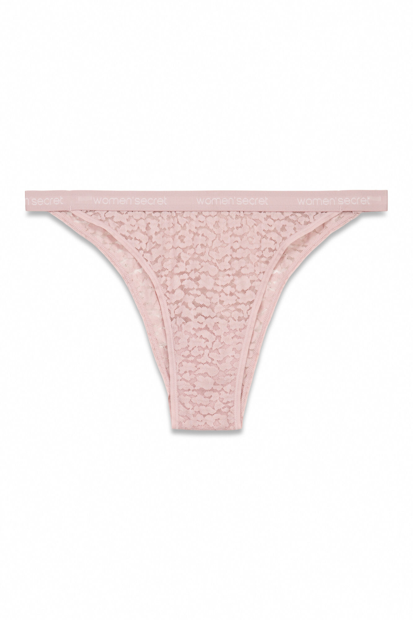 Women'secret Panty brasile&ntilde;o con estampado animal rosa  rosa
