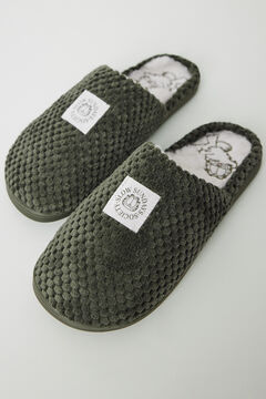 Womensecret Pantuflas para casa con textura de Garfield kaki
