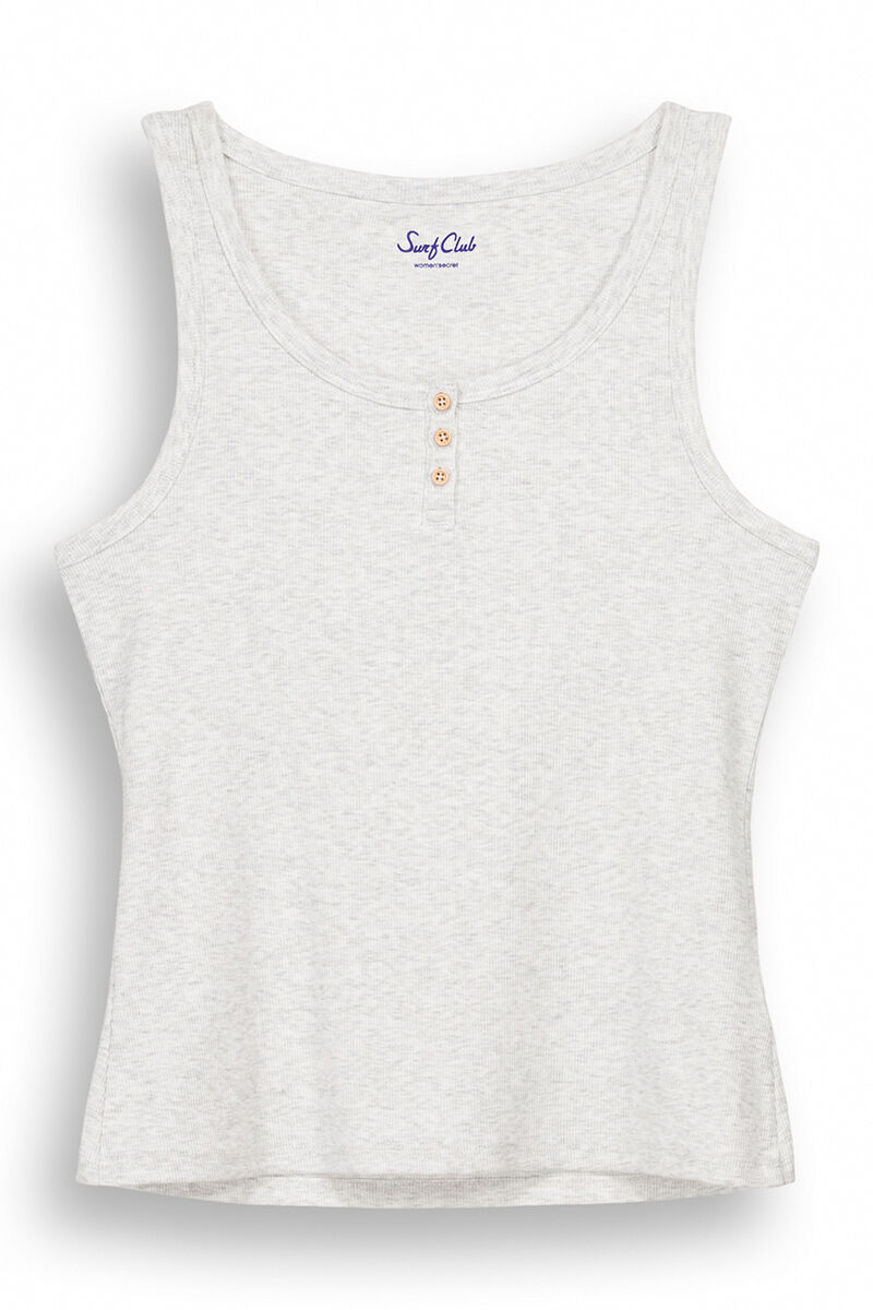 Women'secret Playera tirantes canal&eacute; gris  gris