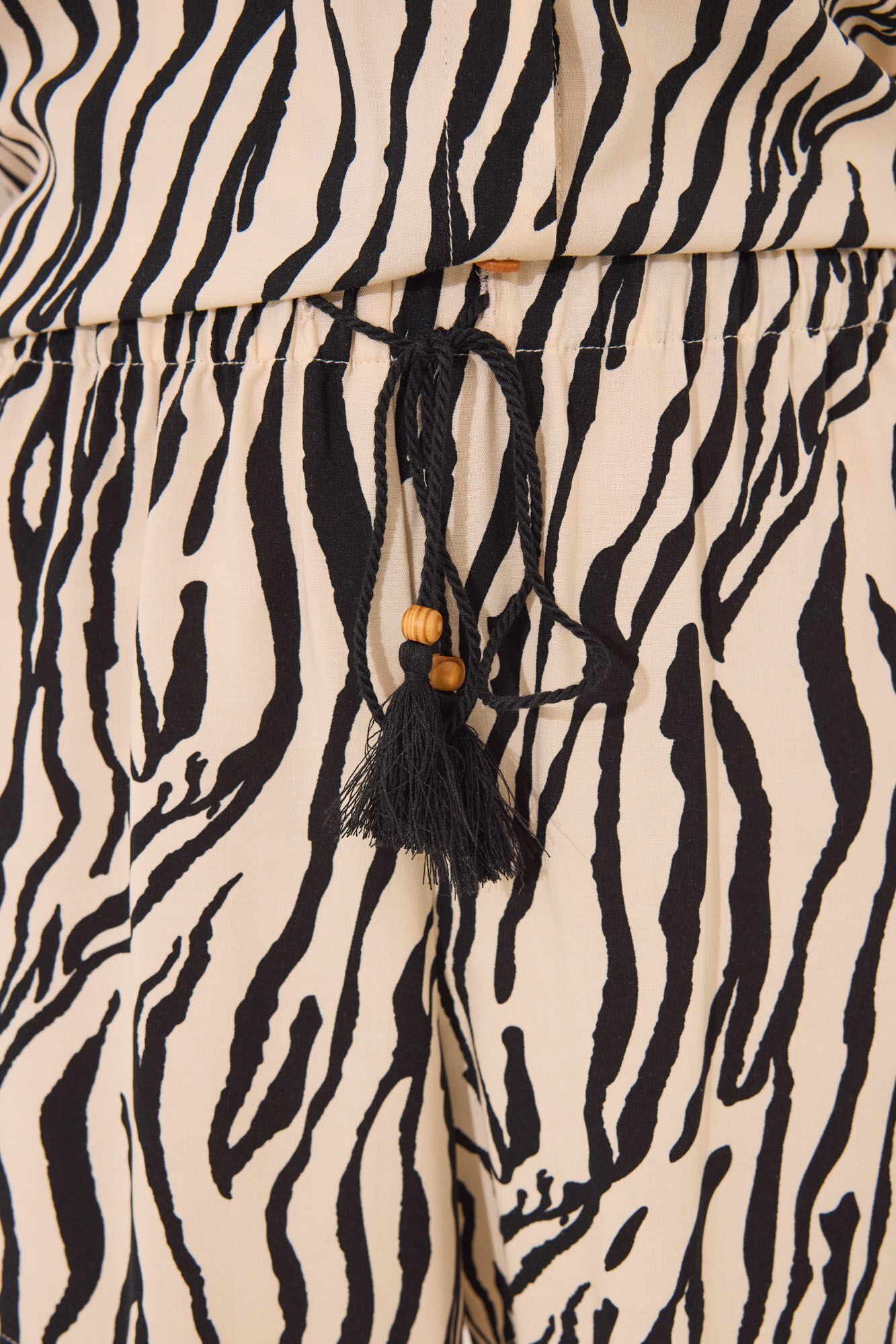Women'secret Conjunto de camisa y pantal&oacute;n con estampado animal caf&eacute;