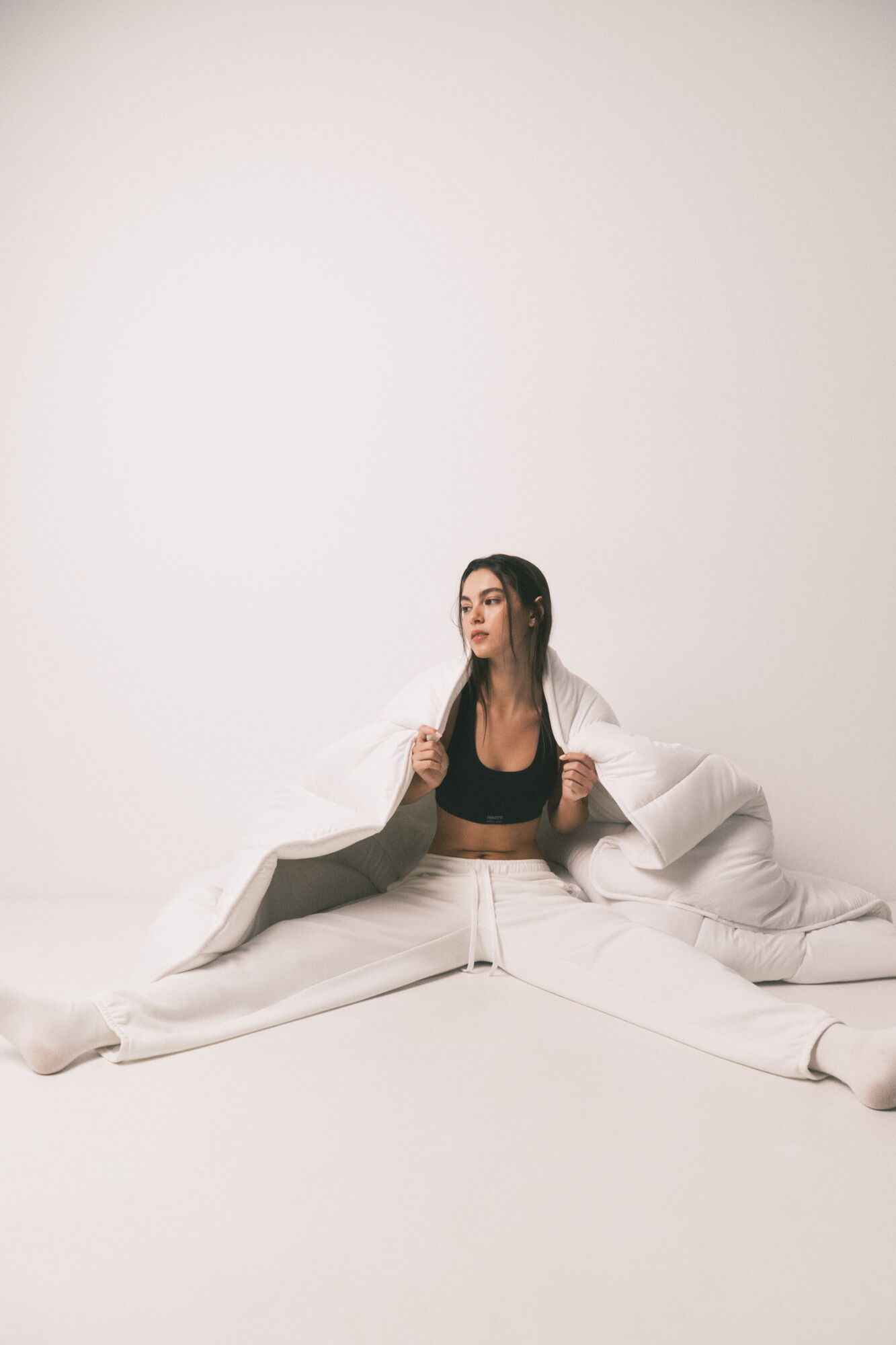 HI&BYE Brasier deportivo sin costuras negro