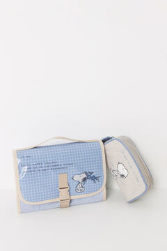 Womensecret Pequeño neceser de nailon de Snoopy beige