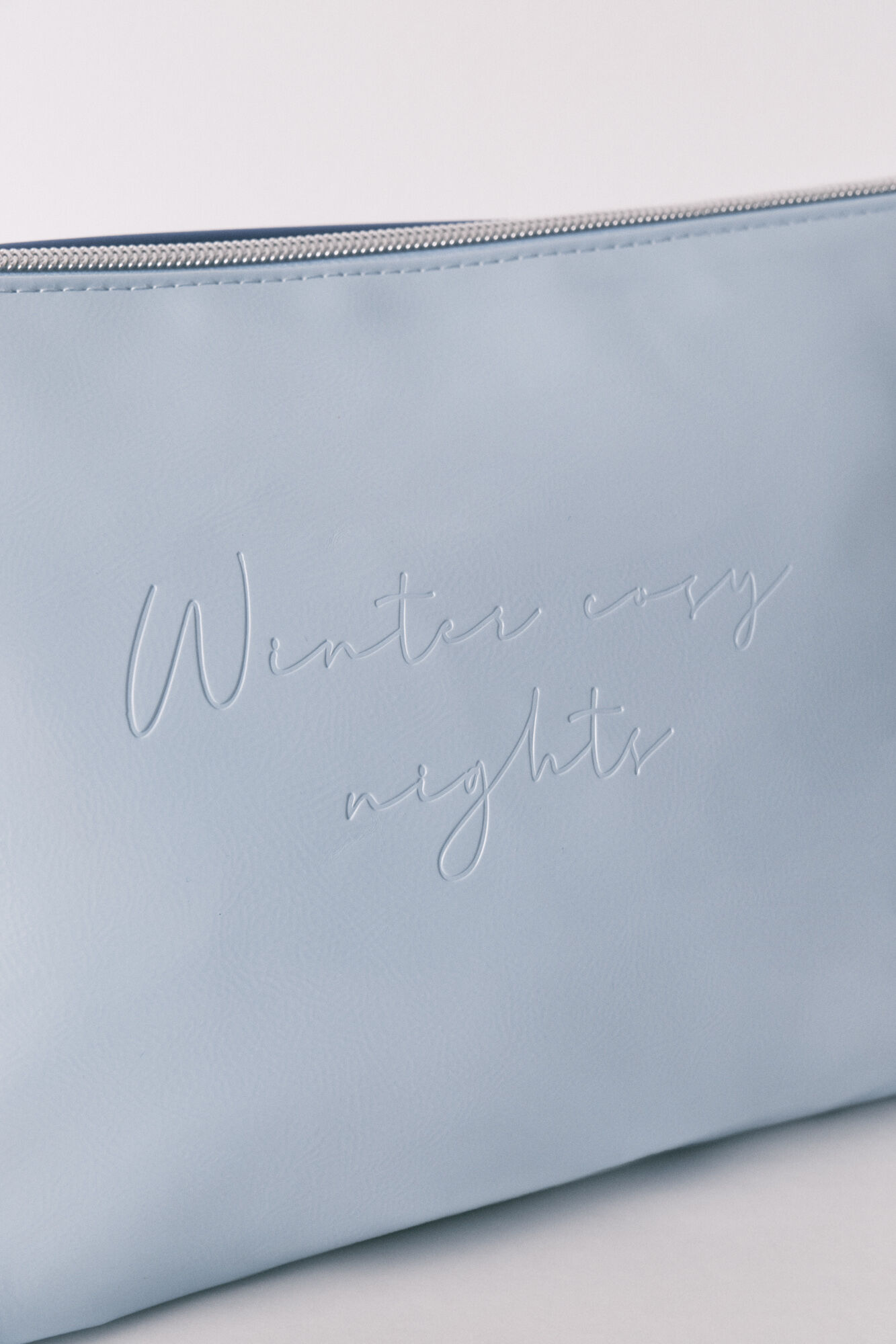 Women'secret Neceser doble mediano en piel azul azul