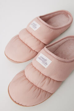 Womensecret Pantuflas nylon acolchado rosa rosa