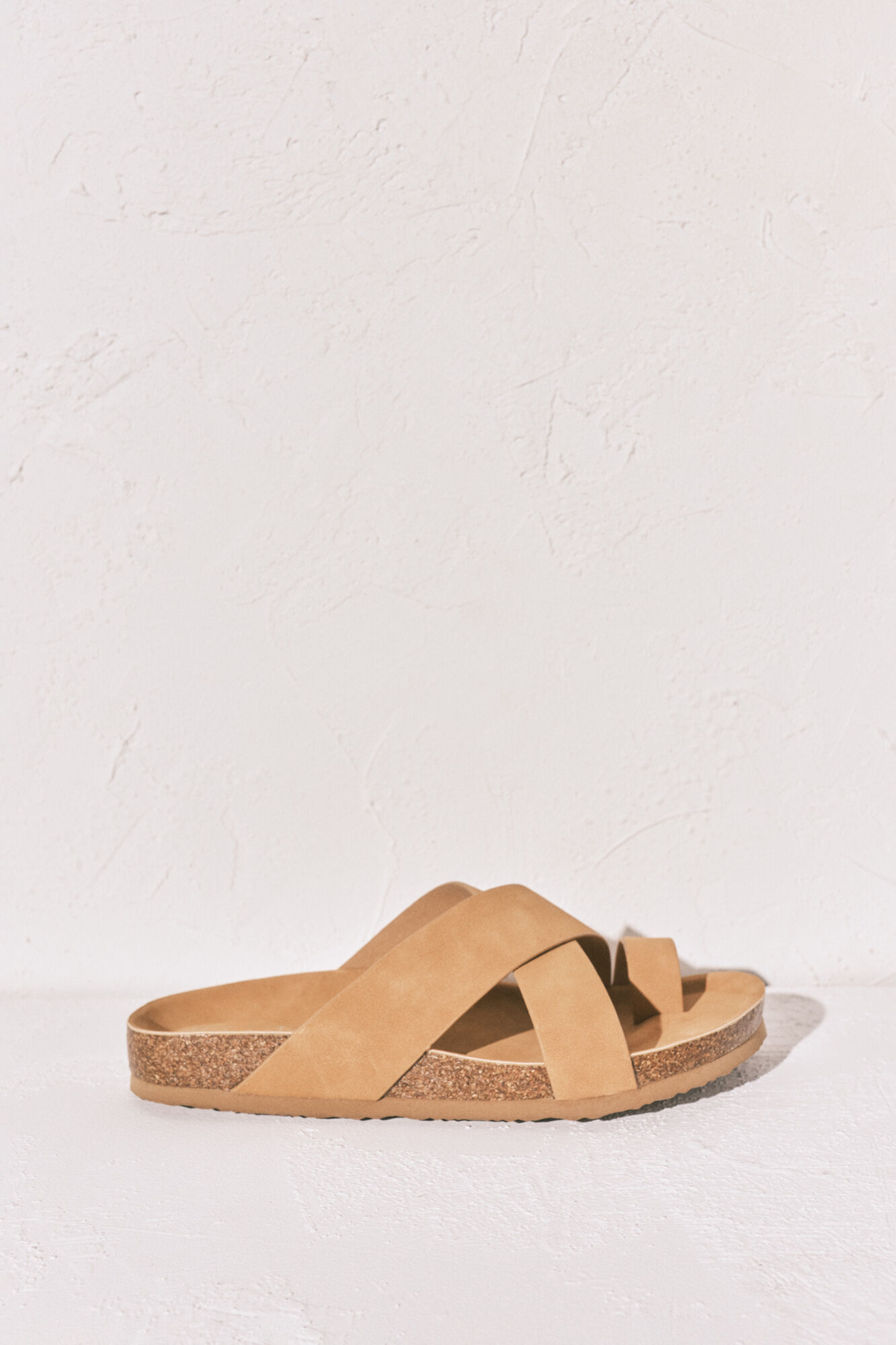 Women'secret Sandalias bio de tiras cruzadas arena caf&eacute;