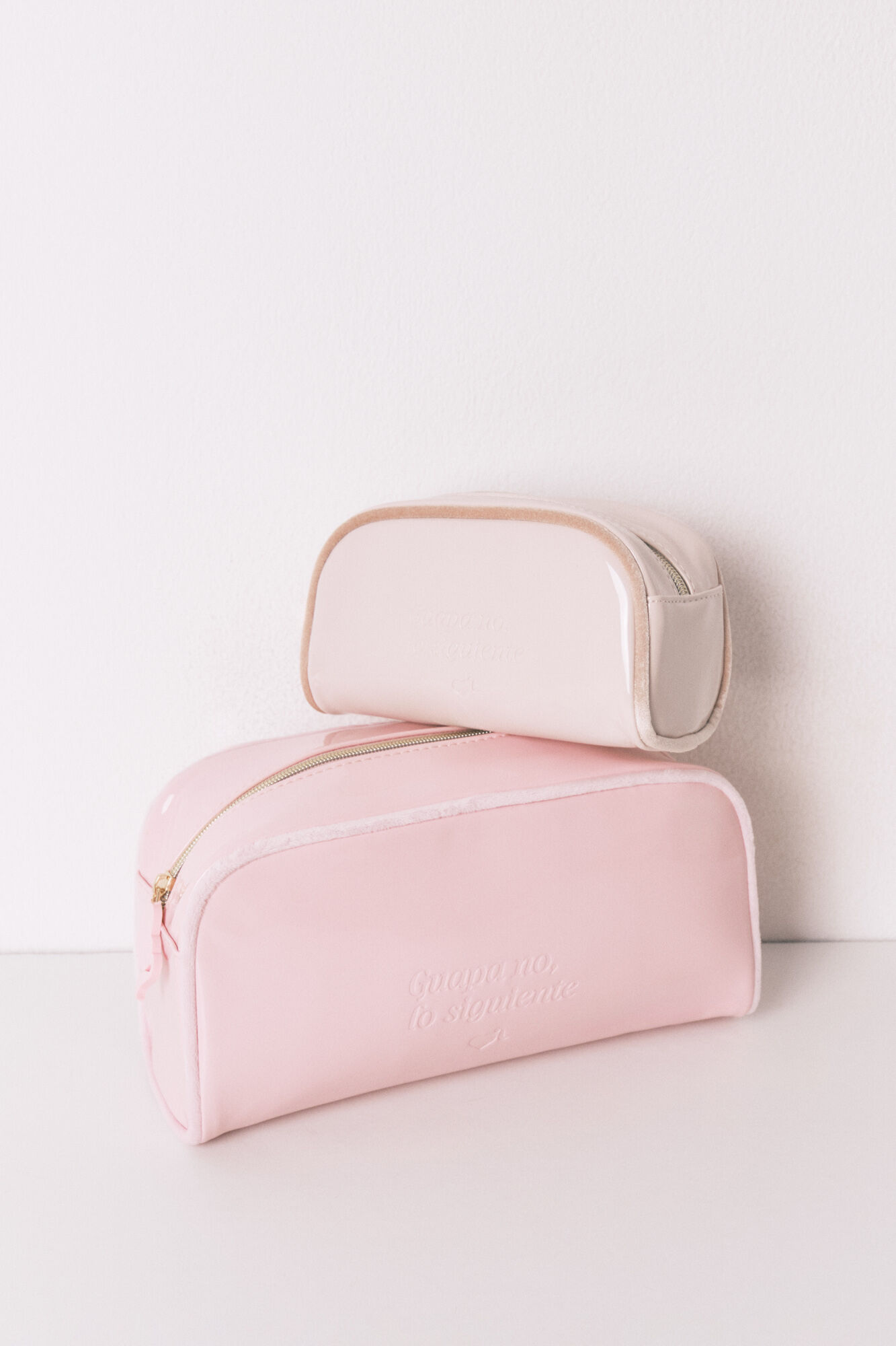 Women'secret Neceser peque&ntilde;o charol blanca rosa