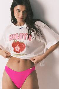 HI&BYE Panty de bikini brasile&ntilde;o rosa