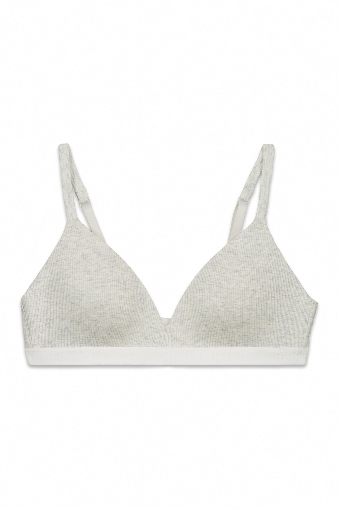 HI&BYE Brasier triangular con relleno gris gris