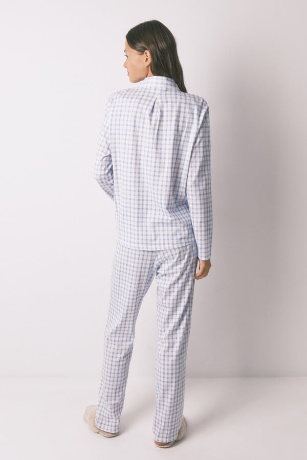 Women'secret Pijama camisera de algodón de Snoopy azul  estampado