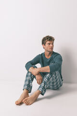 Women'secret pijama larga verde