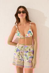 Womensecret Pantalón de viscosa con estampado de paisaje estampado